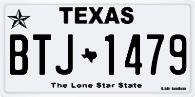 TX license plate BTJ1479