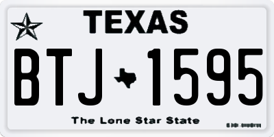 TX license plate BTJ1595