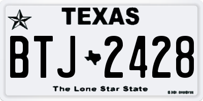 TX license plate BTJ2428