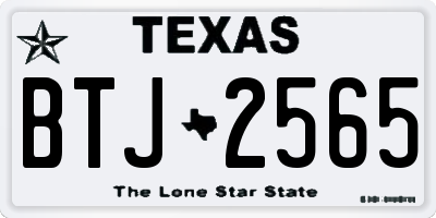 TX license plate BTJ2565