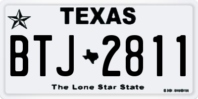 TX license plate BTJ2811