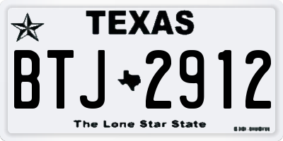 TX license plate BTJ2912