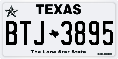 TX license plate BTJ3895