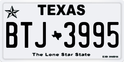 TX license plate BTJ3995