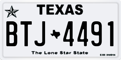TX license plate BTJ4491