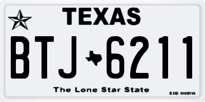 TX license plate BTJ6211