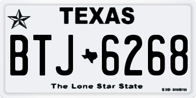 TX license plate BTJ6268