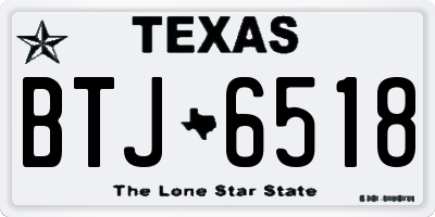 TX license plate BTJ6518