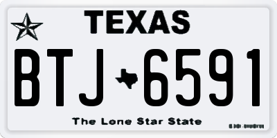 TX license plate BTJ6591