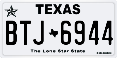 TX license plate BTJ6944