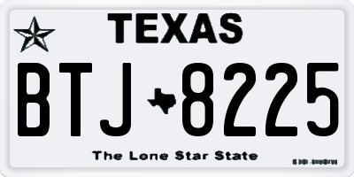 TX license plate BTJ8225