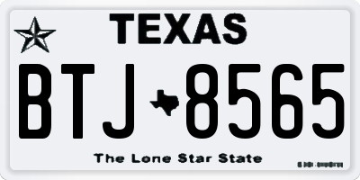 TX license plate BTJ8565