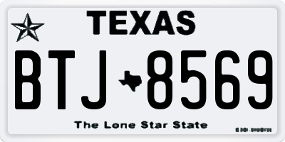 TX license plate BTJ8569