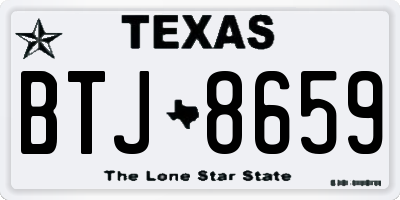 TX license plate BTJ8659
