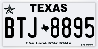 TX license plate BTJ8895