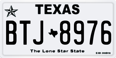 TX license plate BTJ8976