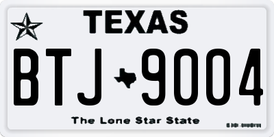 TX license plate BTJ9004