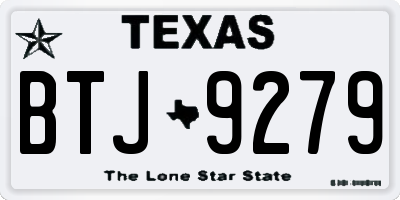 TX license plate BTJ9279