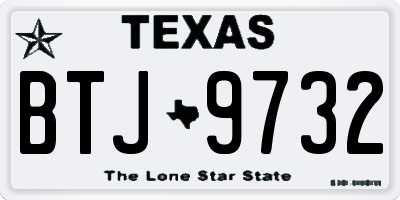 TX license plate BTJ9732