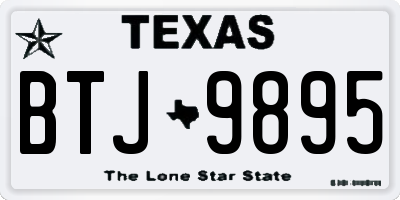 TX license plate BTJ9895