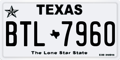 TX license plate BTL7960