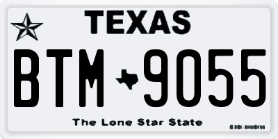 TX license plate BTM9055