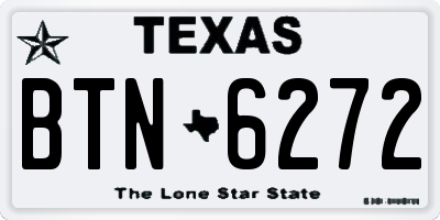TX license plate BTN6272