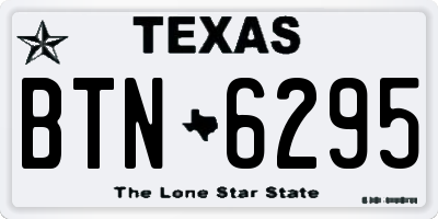 TX license plate BTN6295