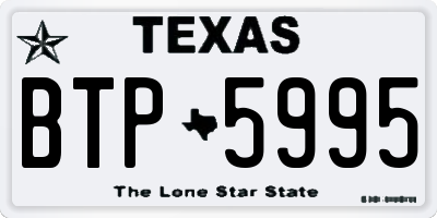 TX license plate BTP5995