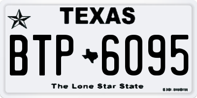 TX license plate BTP6095