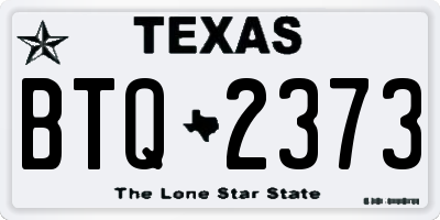 TX license plate BTQ2373