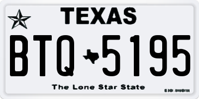TX license plate BTQ5195