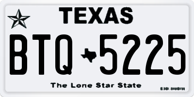 TX license plate BTQ5225