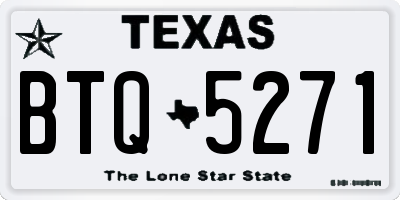 TX license plate BTQ5271