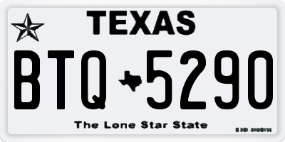 TX license plate BTQ5290