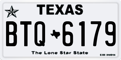 TX license plate BTQ6179