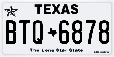 TX license plate BTQ6878