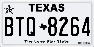 TX license plate BTQ8264