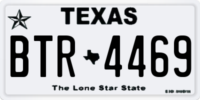 TX license plate BTR4469