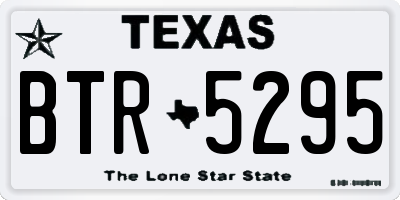 TX license plate BTR5295