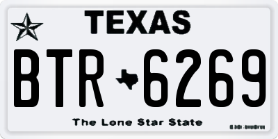 TX license plate BTR6269