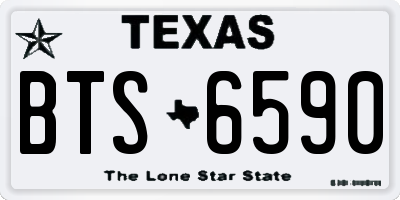 TX license plate BTS6590