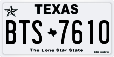 TX license plate BTS7610