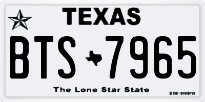 TX license plate BTS7965