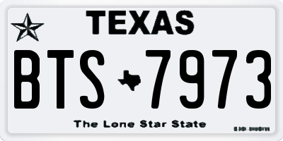 TX license plate BTS7973