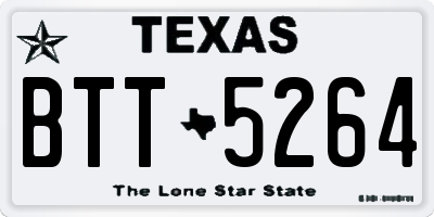TX license plate BTT5264