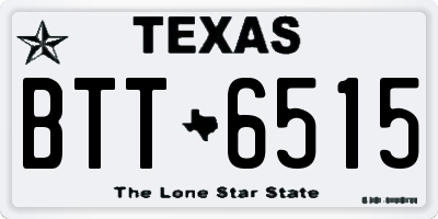 TX license plate BTT6515