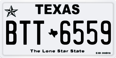 TX license plate BTT6559