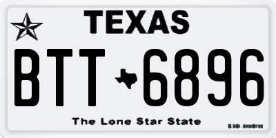 TX license plate BTT6896