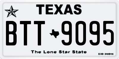 TX license plate BTT9095